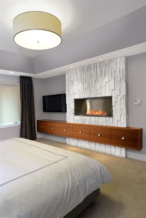 Master Bedroom Fire Feature Contemporary Bedroom Master Bedroom Home