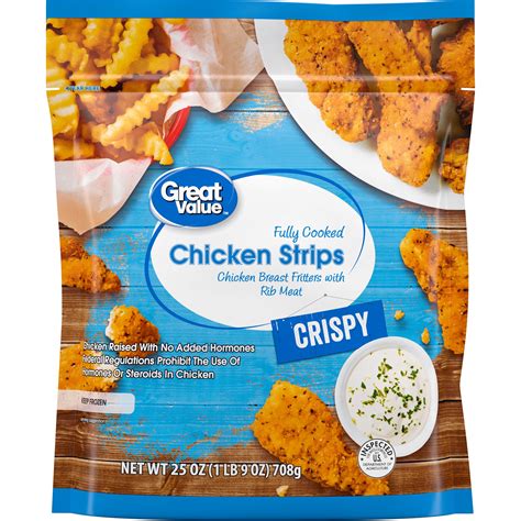 Great Value Fully Cooked Chicken Strips 25 Oz