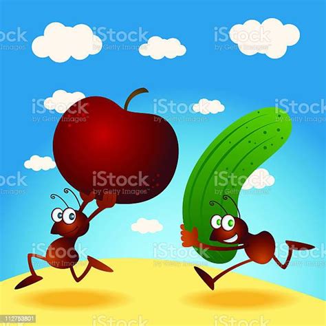 Ants Stealing From Picnic Stock Illustration Download Image Now Ant