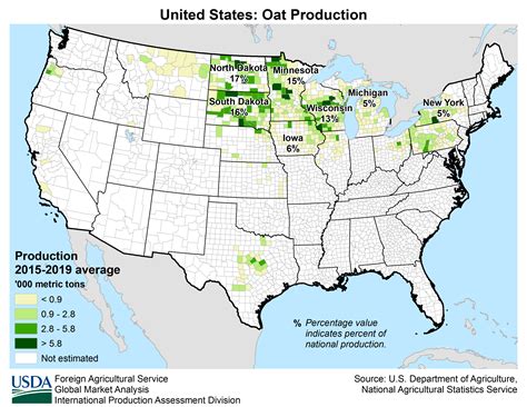 Map Of Us Agricultural Production Kaleb Watson