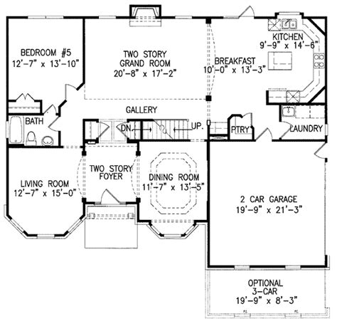 Two Story Great Room Floor Plans Floorplansclick