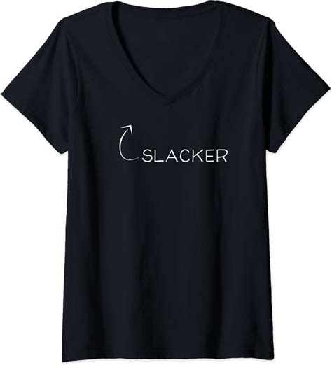 Womens Funny Slacker Tshirt Slackliner Slacklining Meme Slackline V Neck T Shirt Uk