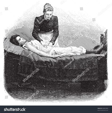 Woman Having Massage Vintage Illustration From Die Frau Als Hausarztin 1911 98863889