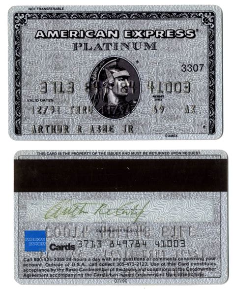 Travel credits, high rewards rates on spending and rich. Lot Detail - Arthur Ashe's American Express Platinum Card