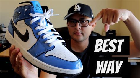 How To Lace Jordan 1 Mid Youtube