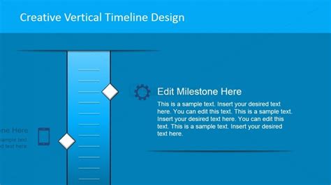 Milestone Slide Design For Powerpoint Slidemodel