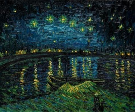 Art Reproduction Oil Painting Van Gogh Paintings Starry Night Over