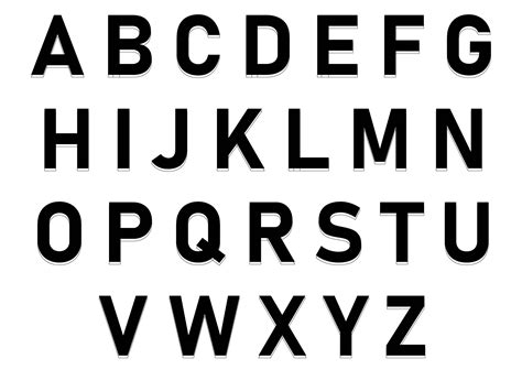 These are uppercase letters from a to z in stencil format. 9 Best Large Printable Letters A-Z - printablee.com