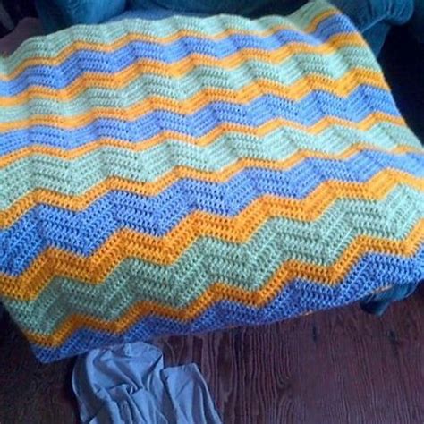 Ravelry Project Gallery For Easy Ripple Afghan Pattern By