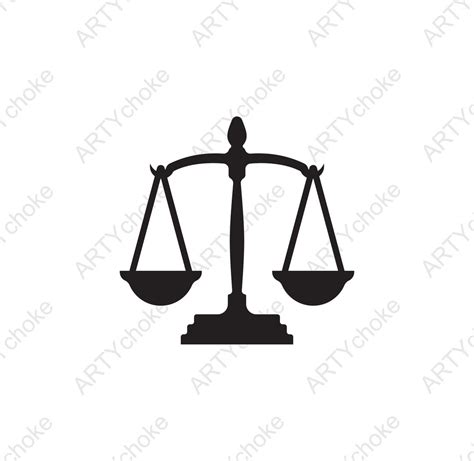 Libra Justice Scale Files Prepared For Cricut Svg Clip Art Digital