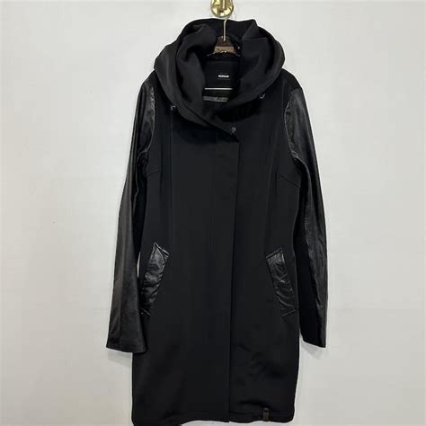 Rudsak Rudsak Black Jacket With Leather Sleeves Grailed