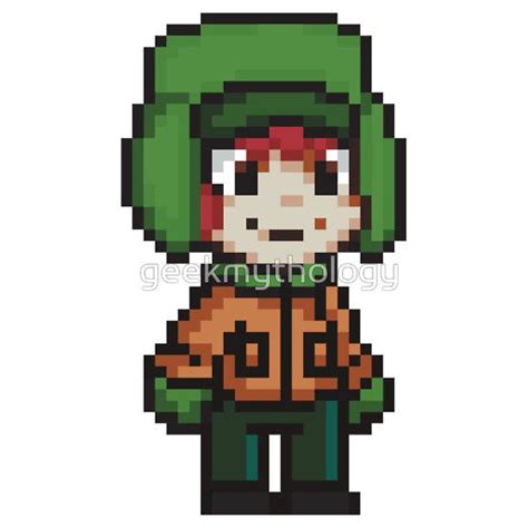 Kyle Broflovski Pixel By Geekmythology Kyle Broflovski Pixel Design