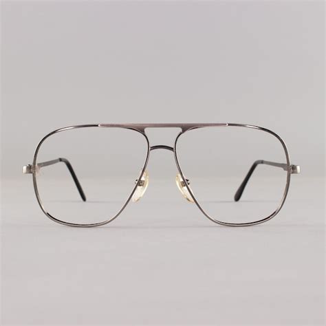 80s pewter vintage aviator glasses 80s frames 198… gem