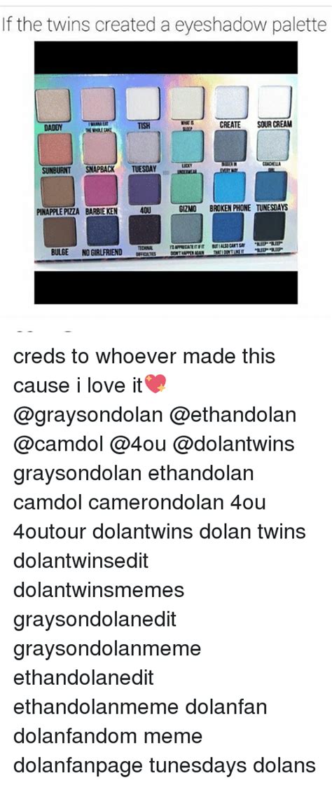 If The Twins Created A Eyeshadow Palette Create Sour Cream