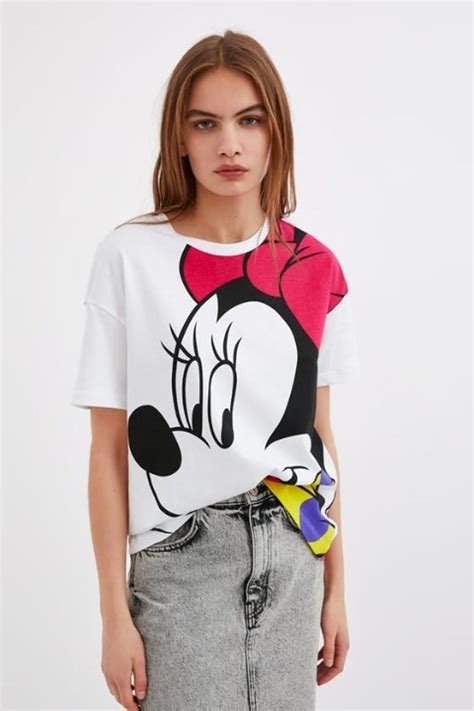 Zara Minnie Mouse Disney Cartoon T Shirt Disney Inspired Fashion