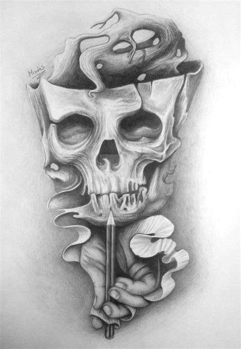 Pencil Skull By Przemek2088 On Deviantart