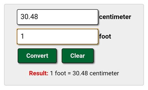 As there are 30.48 centimeters in a foot, to convert centimeters to feet, divide the centimeter value by 30.48. How many cm in a foot? - Quora