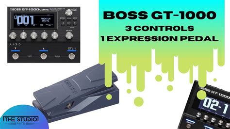 Boss GT 1000 1 Expression Pedal 3 Controls YouTube