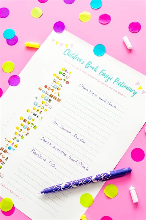 … a baby shower with this gender reveal, save this baby shower games printable as seen in our list of baby shower games & printables. Emoji Pictionary Baby Shower Game Free Printable | Sugar ...