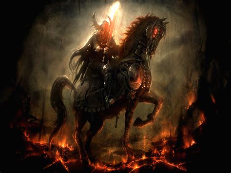 Image Evil Warrior Fire Horse Dark Wallpaper The Epic Of