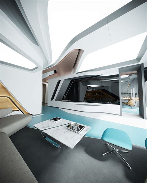 Futuristic Home Interiors Shaped By Technological Inspiration Futuristic Home Futuristic Home