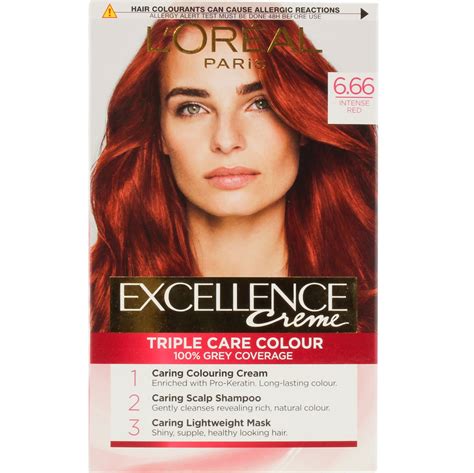 Loreal Loreal Excellence Crème Permanent Hair Dye 666 Intense Red