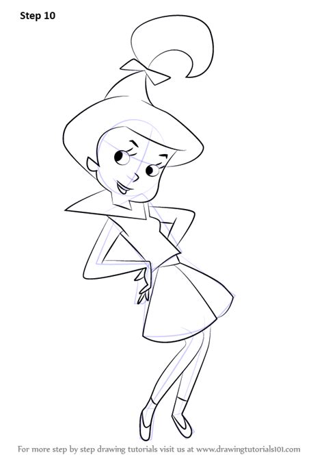 Learn How To Draw Judy Jetson From The Jetsons The Jetsons Step By
