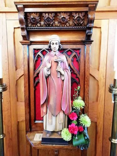 Church Of Our Lady Immaculate Bryn Statue Of St Edmund A Flickr