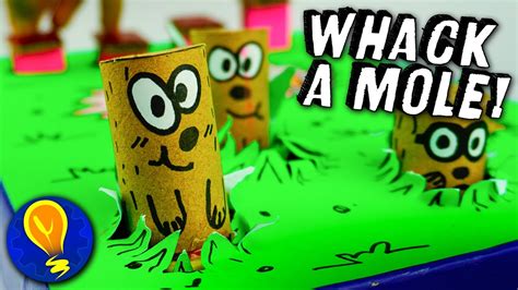 How To Make A Game From Shoe Box Easy Cardboard Whack A Mole Youtube