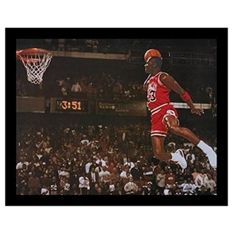 Buyartforless Michael Jordan Foul Line Dunk Framed Wall Poster