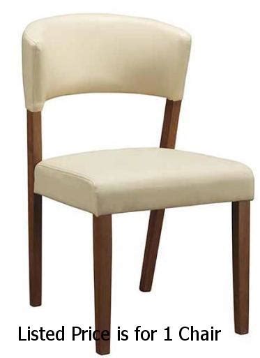 Beige Leather Dining Chair Steal A Sofa Furniture Outlet Los Angeles Ca