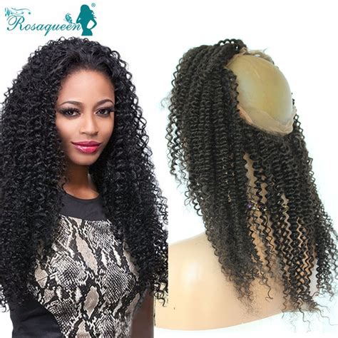 360 Full Lace Band Frontal Closure 7a Indian Virgin Hair Kinky Curly