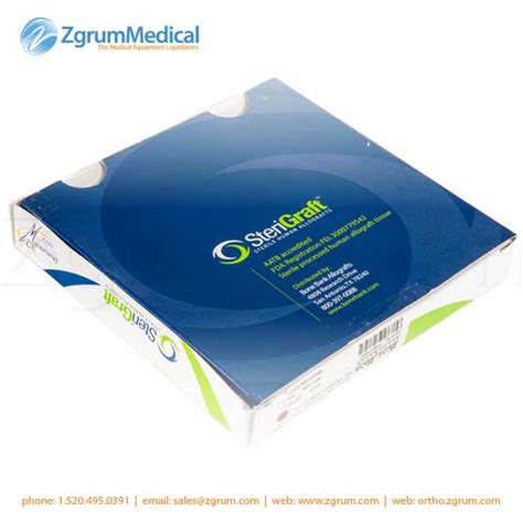 Sterigraft Sterile Human Allografts Cancellous Cubes 30cc Zgrum Medical