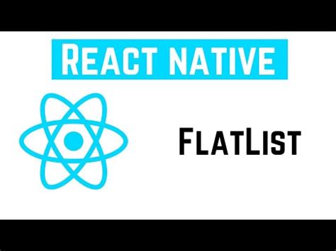 React Native Tutorial FlatList YouTube