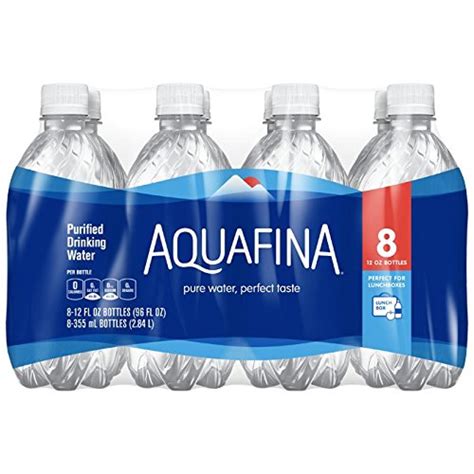 Aquafina Purified Drinking Water 8 Count 12 Fl Oz Each Buy Online