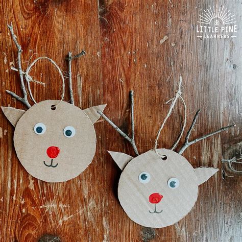 Little Pine Learners Irresistible Diy Reindeer Ornament