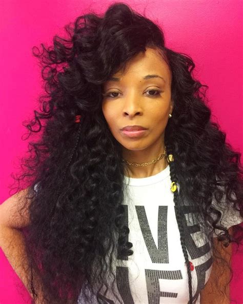 30 Weave Hairstyles To Make Heads Turn Long Curly Weave Weave