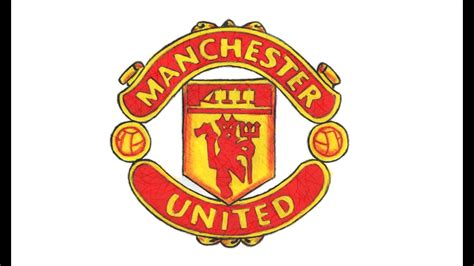 Wie Zeichnet Man Logo Von Manchester United Tutorial Englischer