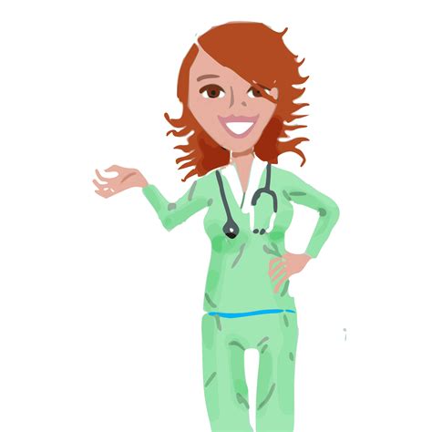 Cartoon Nurse Free Transparent Clipart Clipartkey Images