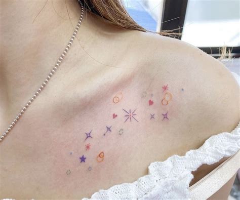 Fine Line Tattoo Universe Sprinkles Btsarmy Inspired Discreet