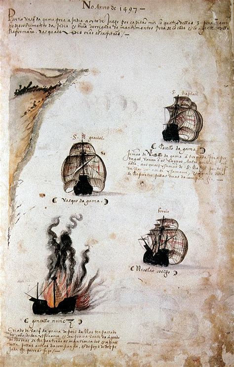 Vasco Da Gamas Fleet Of 1497 Photograph By Patrick Landmannscience
