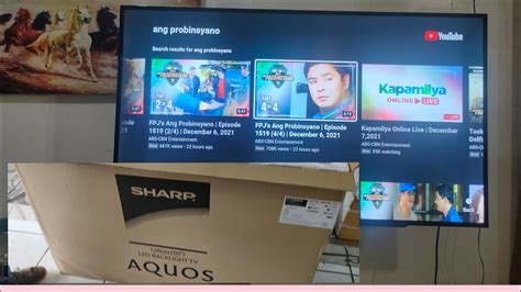 Sharp 50inches Tv Unboxing And Installation Youtube