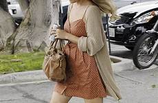 conrad lauren legs dress she flirty toned her summer off after dreaded petrified peel admitting orange shows cellulite