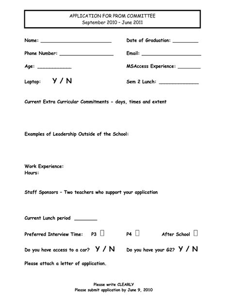 Homecoming Date Application Fill Online Printable Fillable Blank