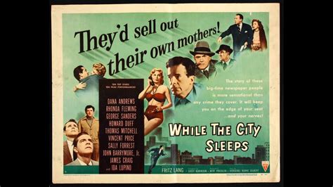 While The City Sleeps 1956 Theatrical Trailer Youtube