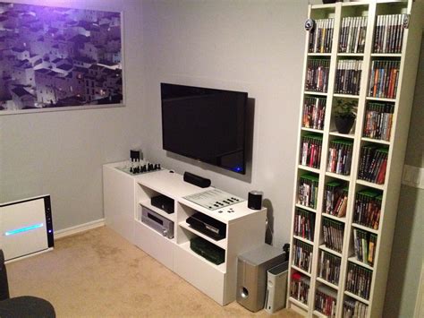 Tv And Gaming Setup Modern House