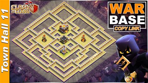 NEW TH11 Base With Copy Link Town Hall 11 TH11 War Base Design