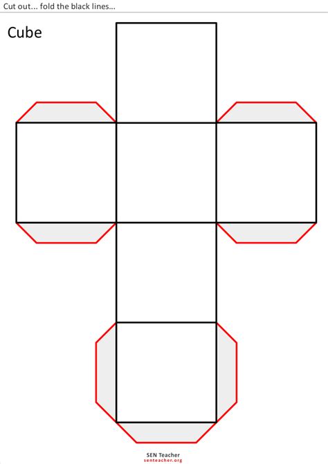 Cubo Para Recortar Como Hacer Figuras Geometricas Figuras