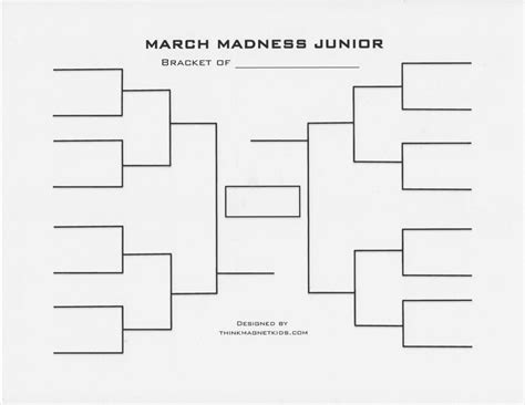 7 Best Images Of Sweet 16 Blank Bracket Printable March Madness Sweet