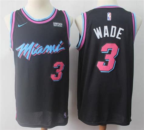 City Edition Miami Heat Dwyane Wade Basketball Shorts Stitched Black